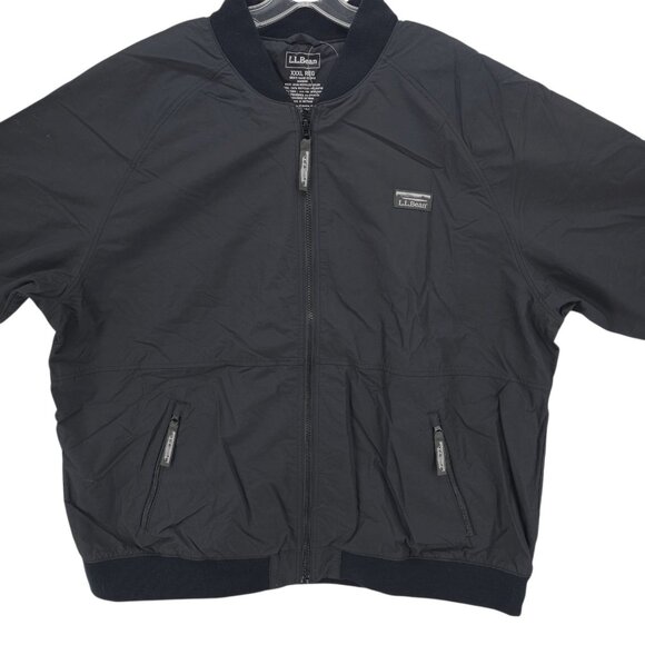 NWT LL BEAN Black 3 Season Bomber Jacket Fleece Lining Size 3XL - Picture 2 of 7